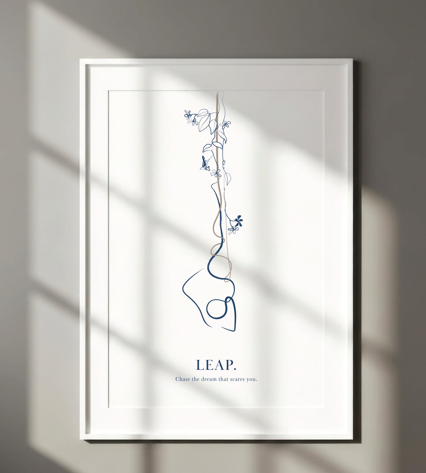 Aerial Yoga Line Art - Modern Minimalist Print for Yoga Studio Decor