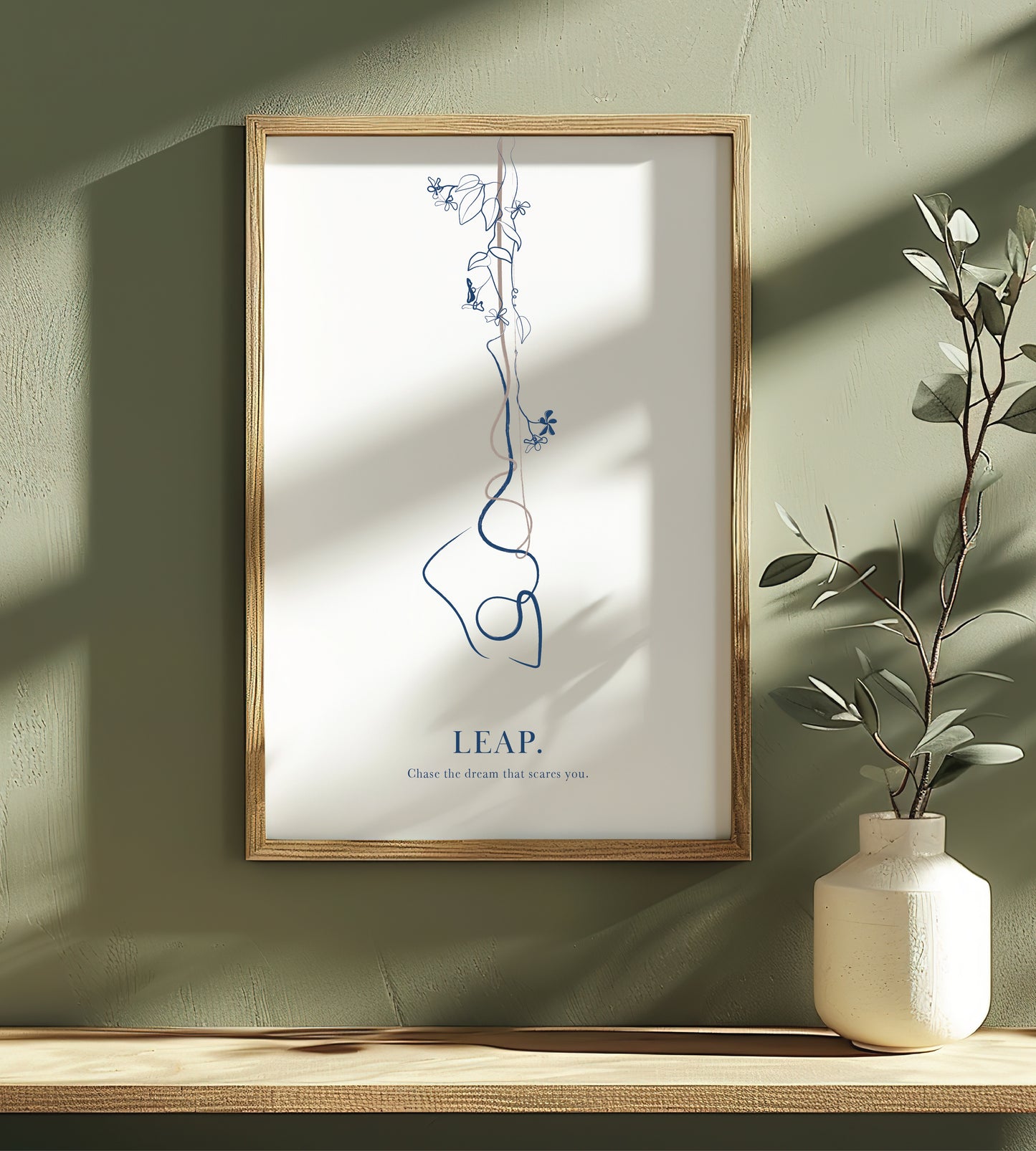 Aerial Yoga Line Art - Modern Minimalist Print for Yoga Studio Decor