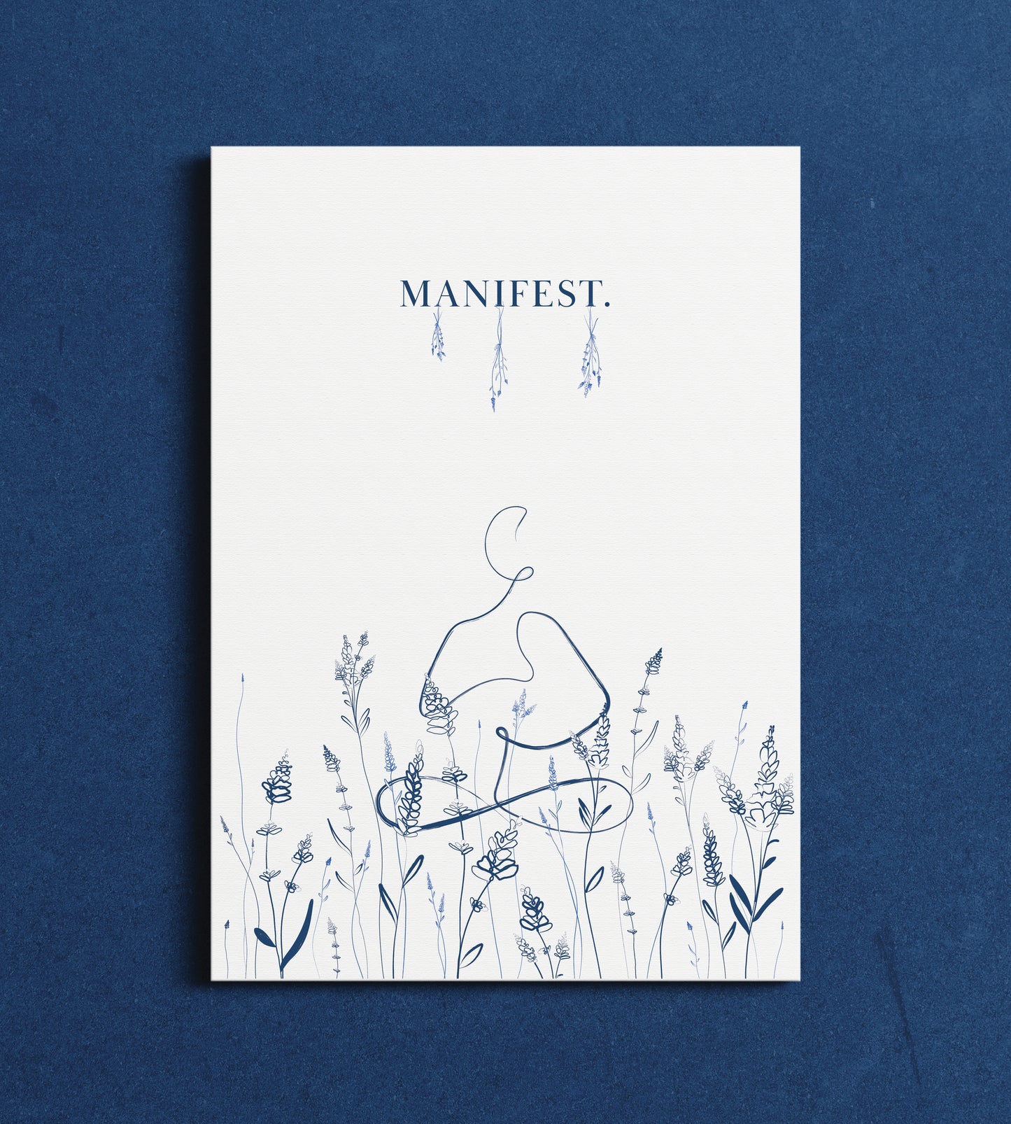 Manifest - Floral Yoga Art Print