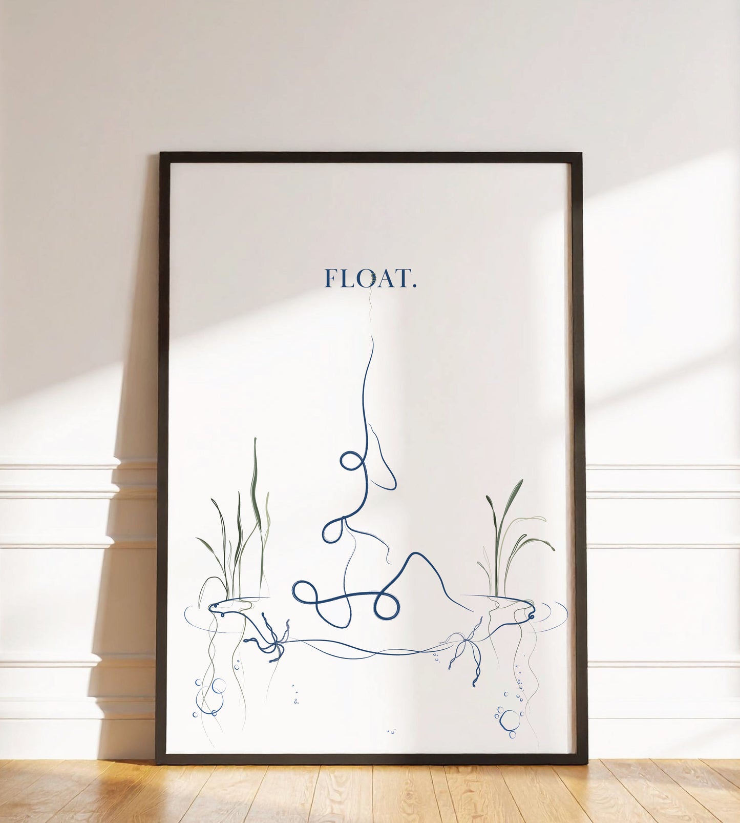Float - Couples Yoga Wall Art
