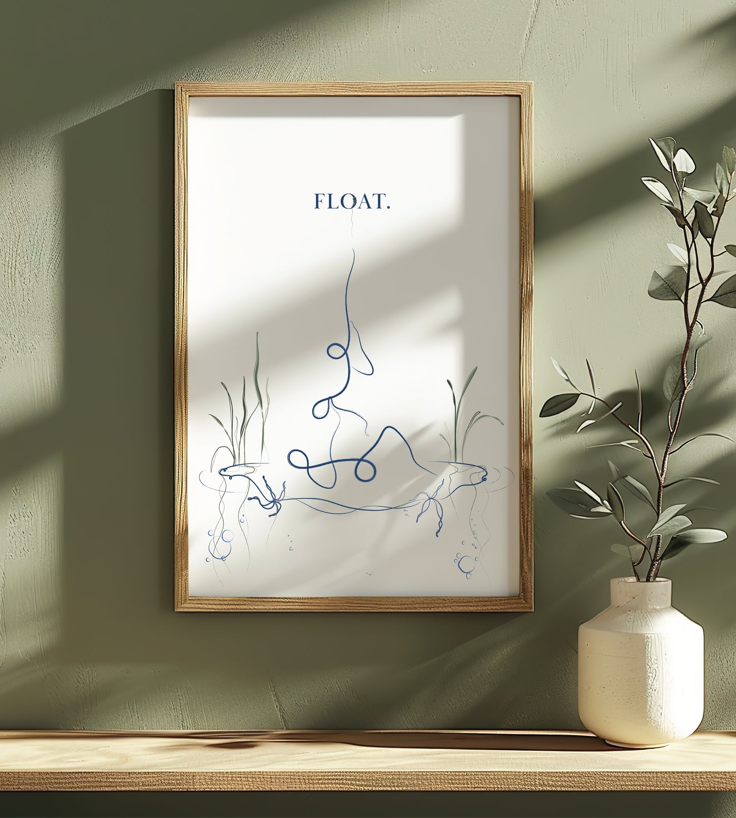 Float - Couples Yoga Wall Art