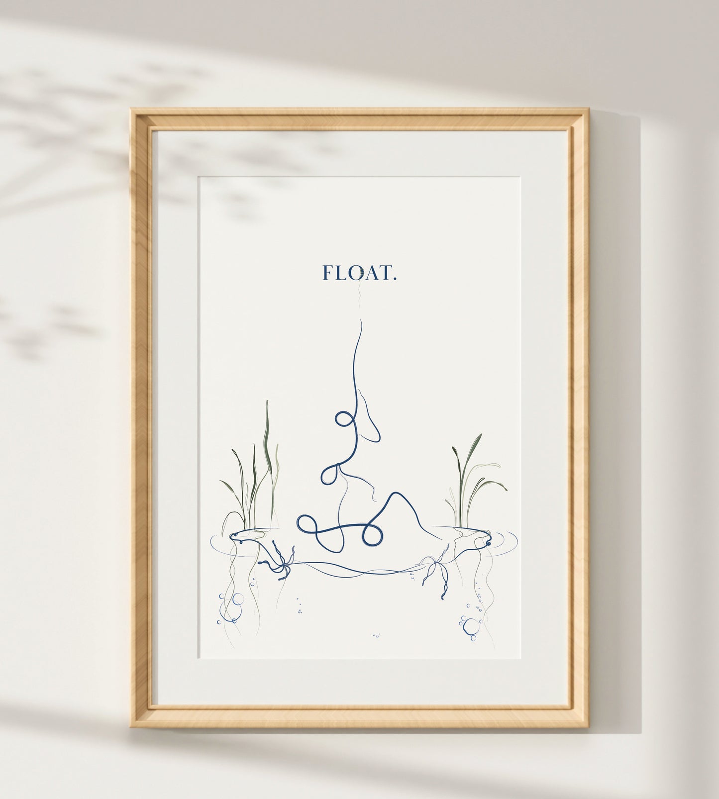 Float - Couples Yoga Wall Art