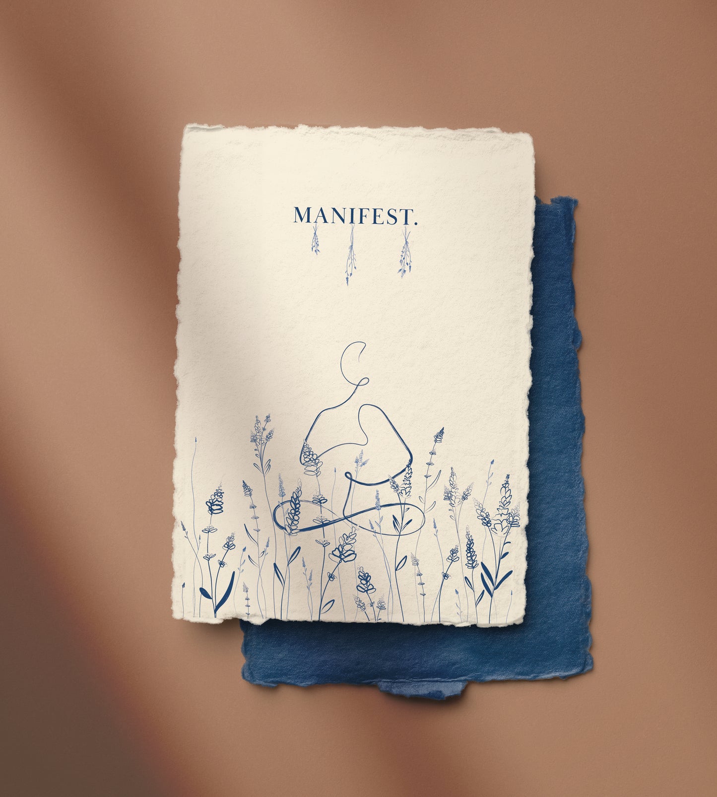Manifest - Floral Yoga Art Print