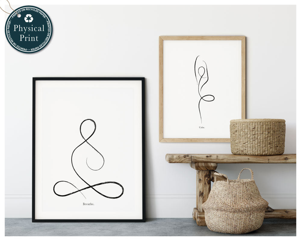 'Lotus | Tree Pose' - Set of 2 art prints
