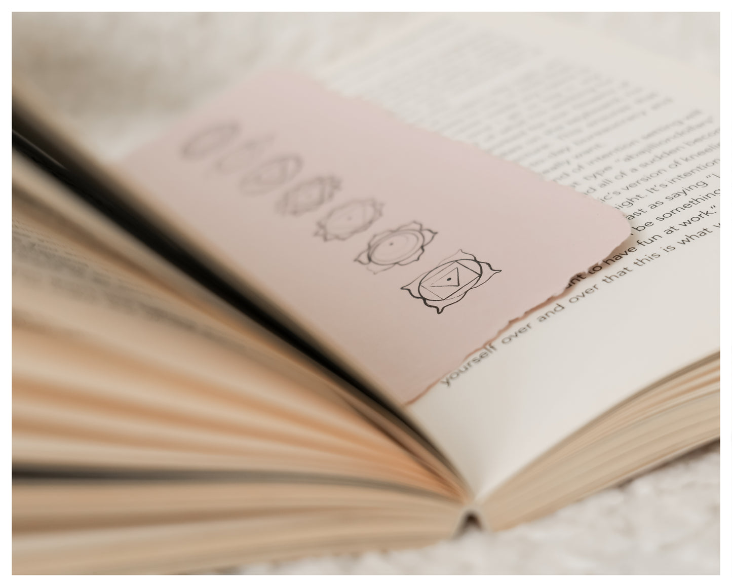 'Chakra' Bookmark - Handmade Cotton Rag Paper