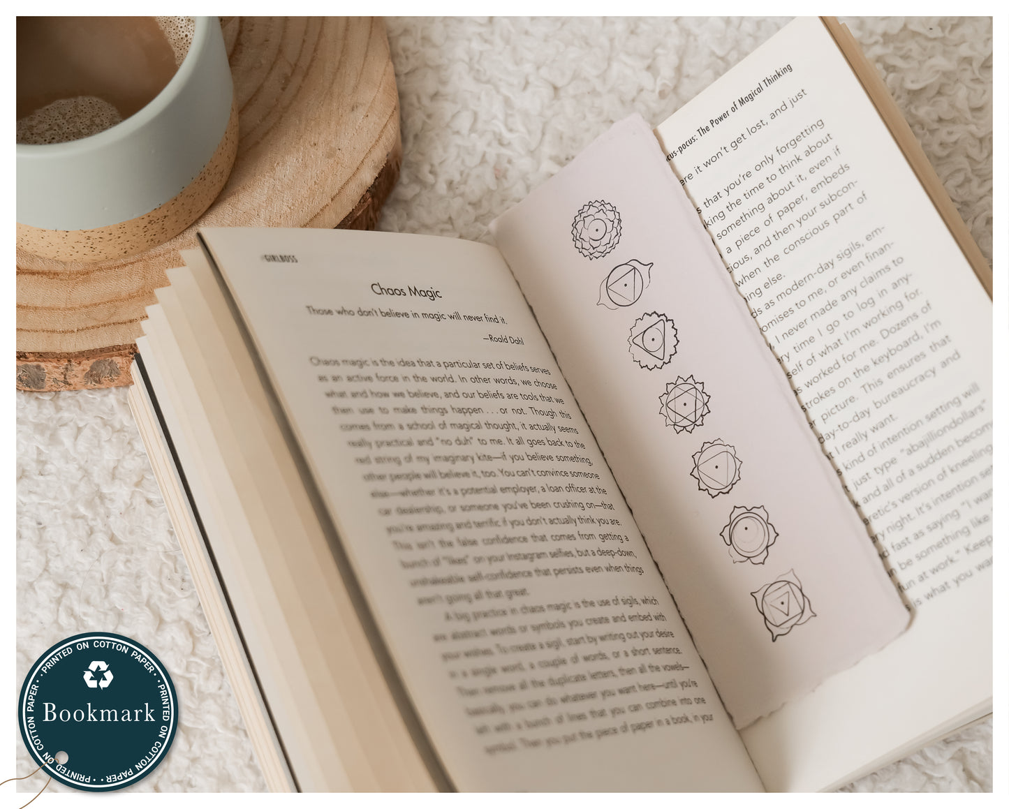 'Chakra' Bookmark - Handmade Cotton Rag Paper