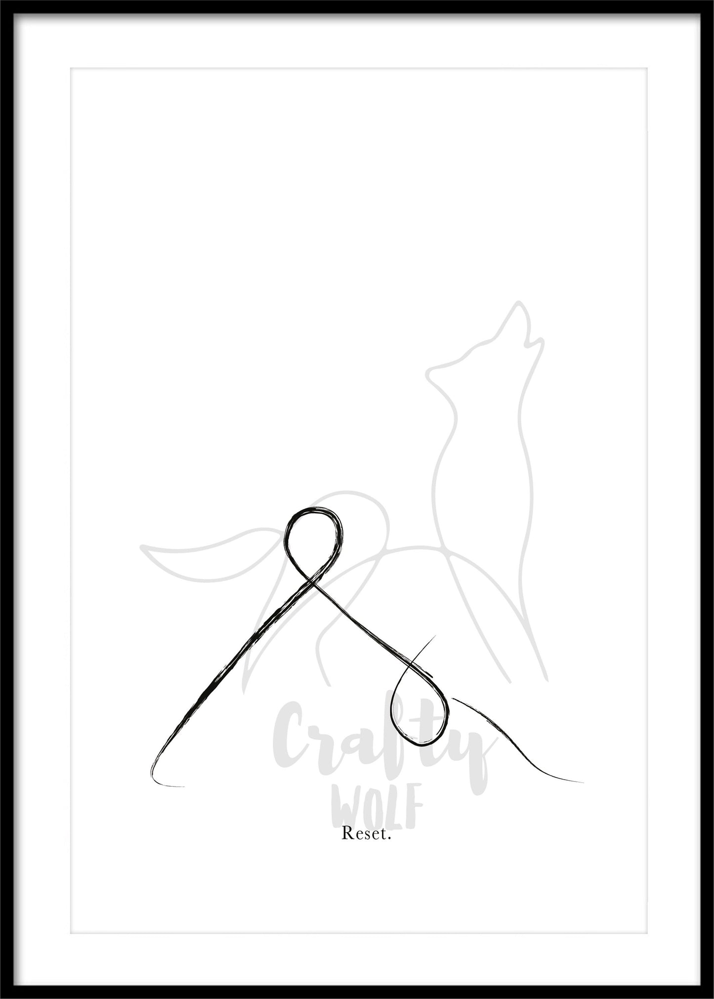 'Downward Dog Pose' - Yoga Poster