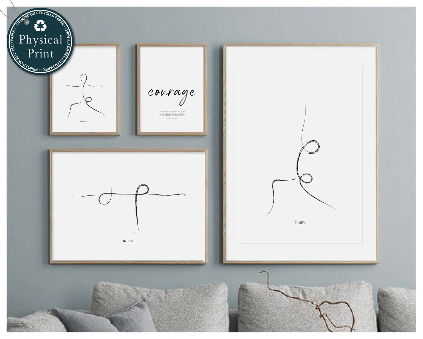 'Warrior' Collection - Yoga Line Art