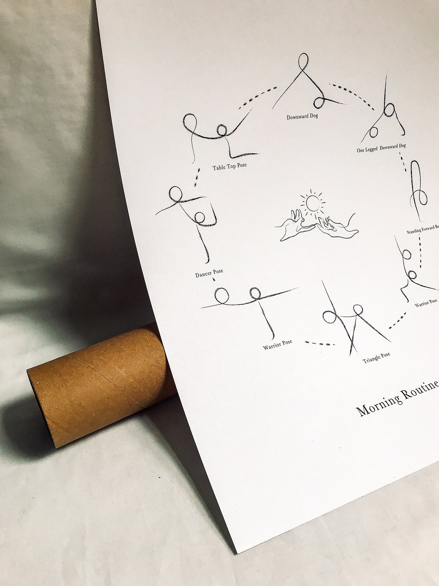'Night Routine' - Yoga Art Print