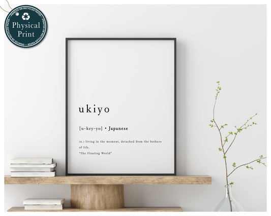 'Ukiyo' - Inspirational Print Quotes