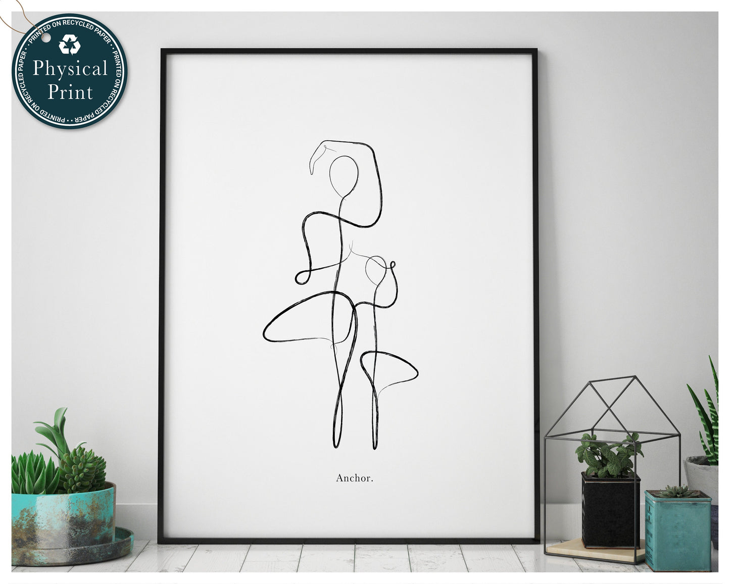 'Mother & Daughter' - Yoga Art Print