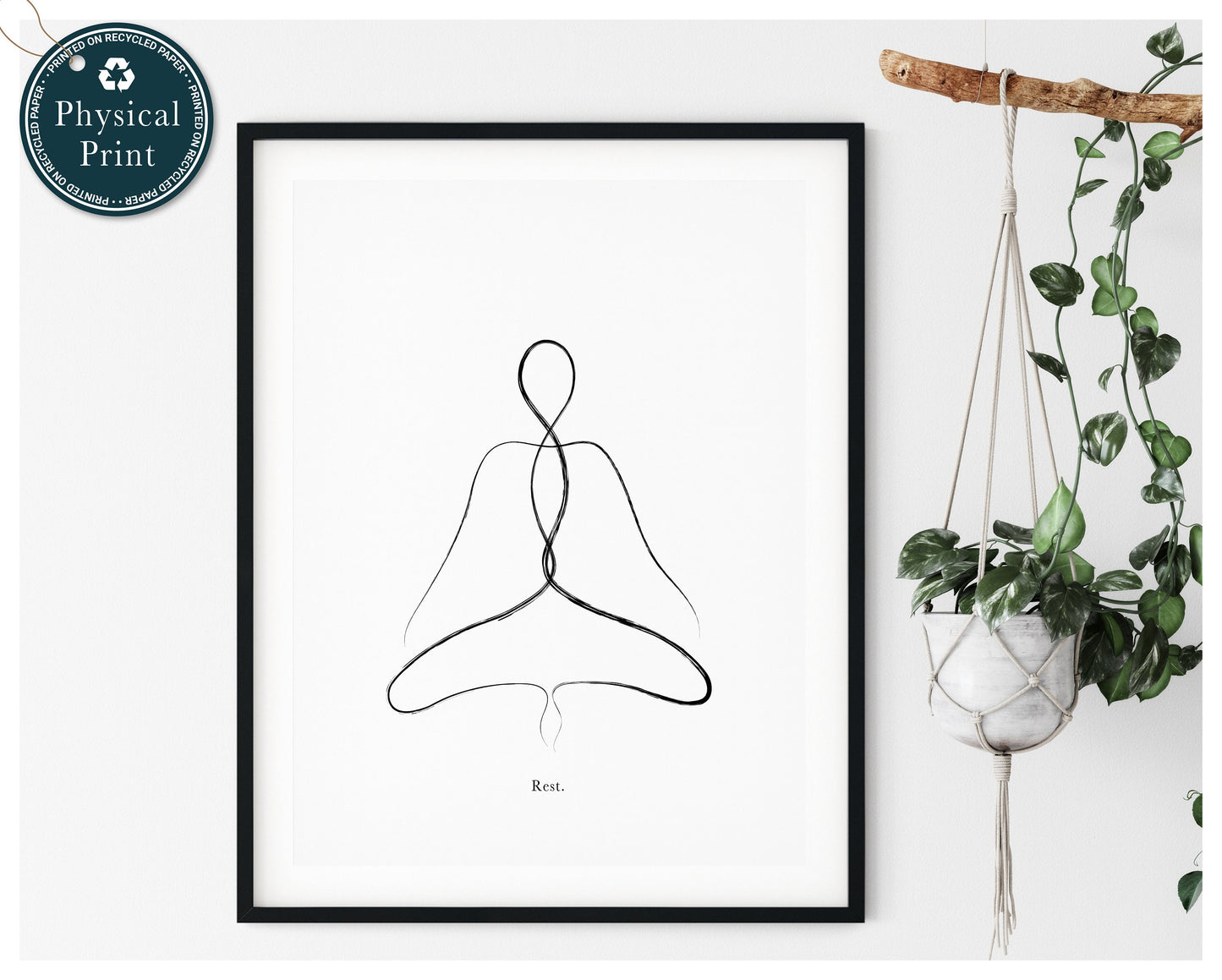 Yoga Pose Poster, Butterfly Pose Yoga, Yoga Asana Print,Yoga Wall Art, Yoga Line Art, Yoga Studio Decor, Yoga Lover Gift,Continuous Line Art
