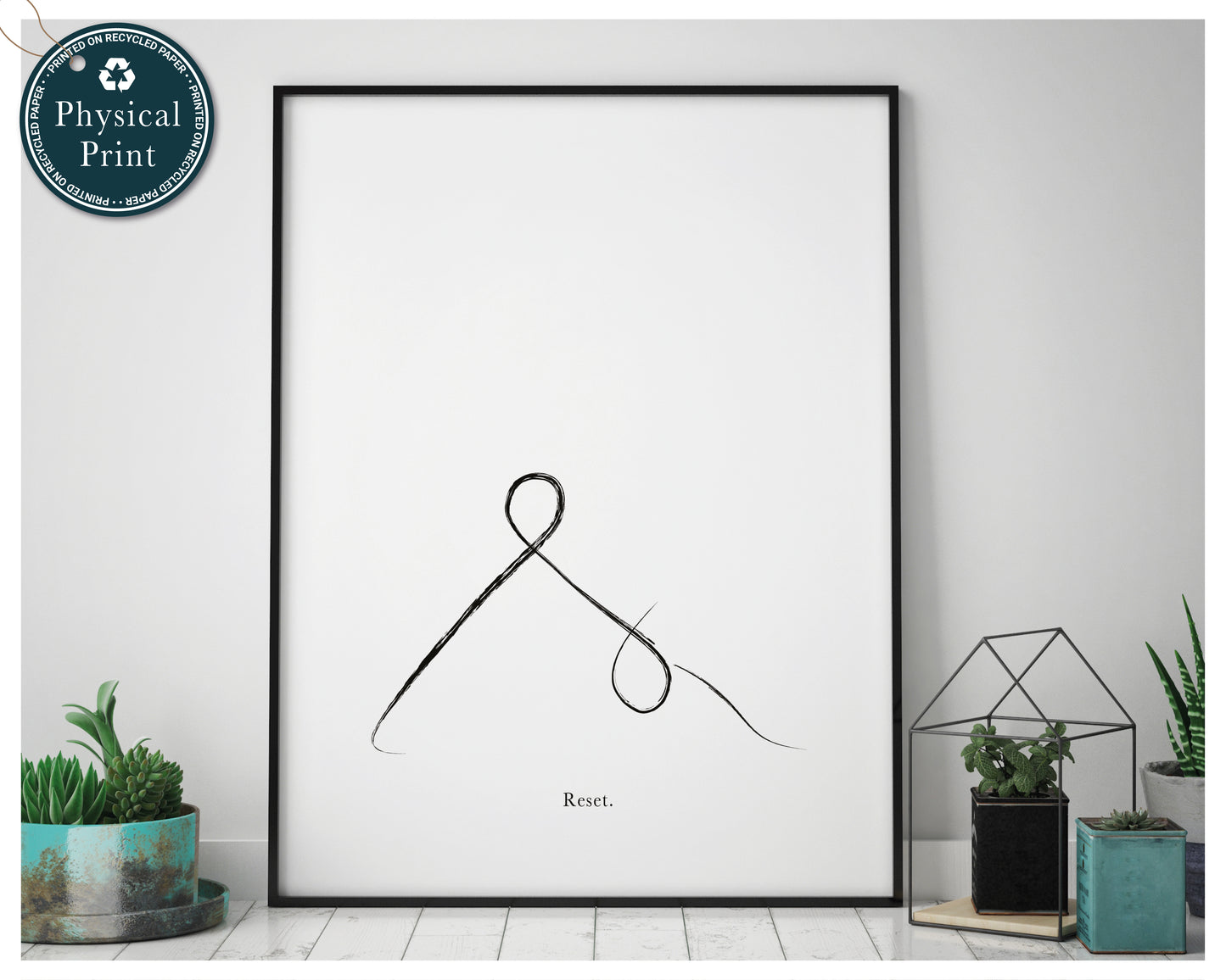 'Downward Dog Pose' - Yoga Poster