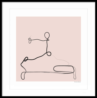 Pilates Reformer Art Prints, Pilates Pose Poster