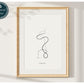 Headstand Yoga Art Print - Male Yoga Wall Art
