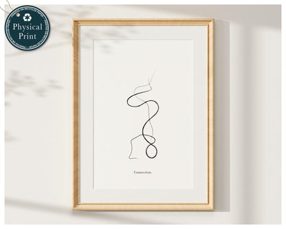 Headstand Yoga Art Print - Male Yoga Wall Art