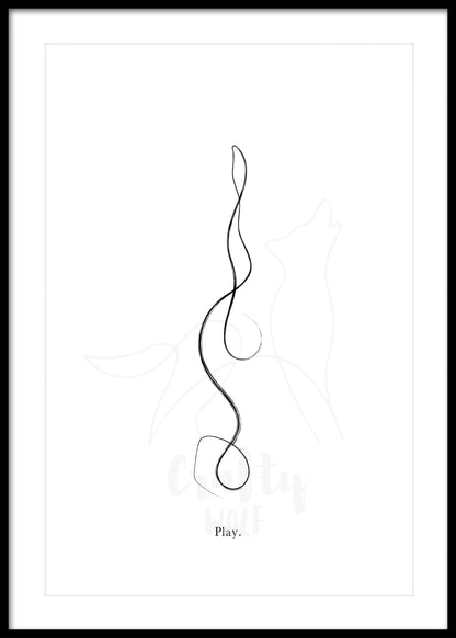 Headstand Yoga Pose Line Art Print, Modern Minimalist Female Figure