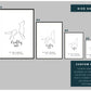 Headstand Yoga Pose Line Art Print, Modern Minimalist Female Figure