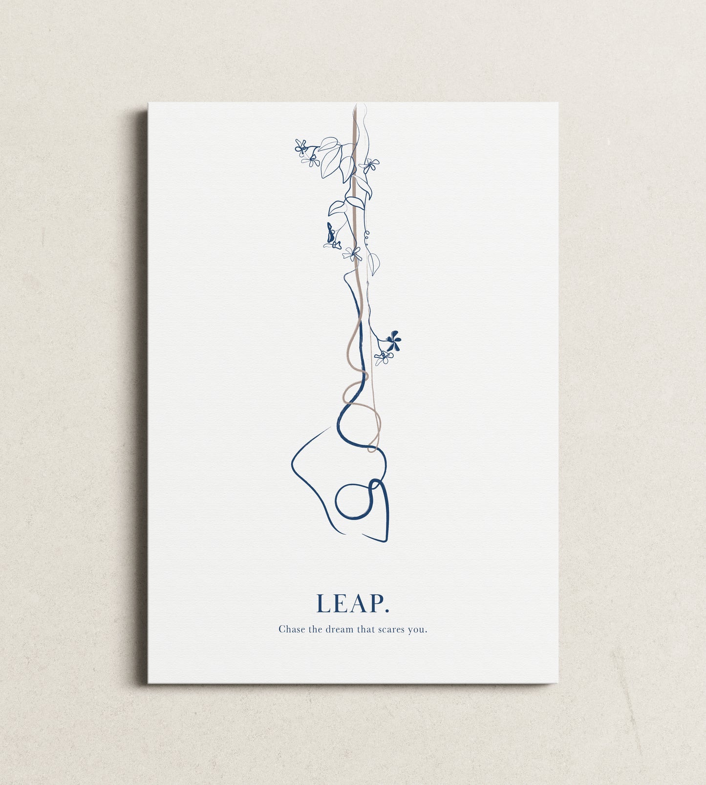 Aerial Yoga Line Art - Modern Minimalist Print for Yoga Studio Decor