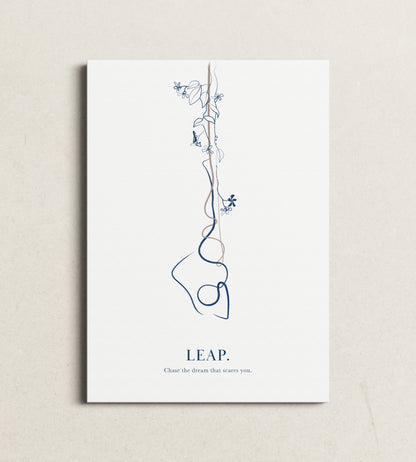 Aerial Yoga Line Art - Modern Minimalist Print for Yoga Studio Decor
