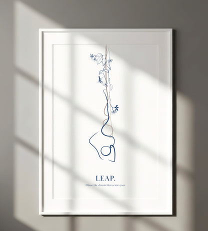 Aerial Yoga Line Art - Modern Minimalist Print for Yoga Studio Decor
