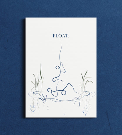Float - Couples Yoga Wall Art