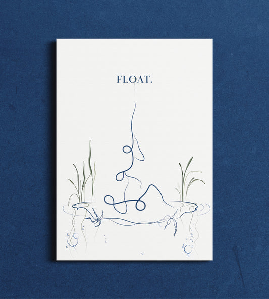 Float - Couples Yoga Wall Art