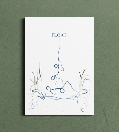 Float - Couples Yoga Wall Art