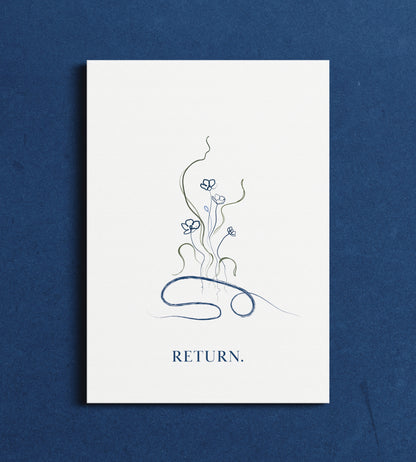 Return - Child Pose Yoga Wall Art