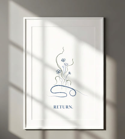 Return - Child Pose Yoga Wall Art