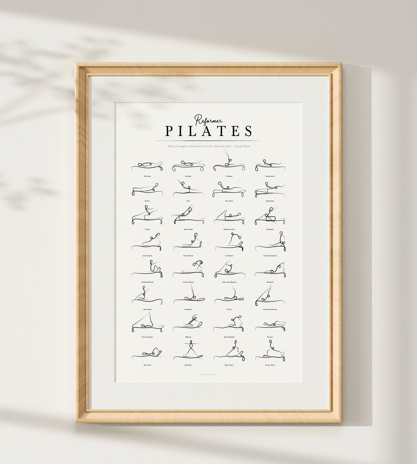 Classical and Reformer Pilates - Set of 2 art prints