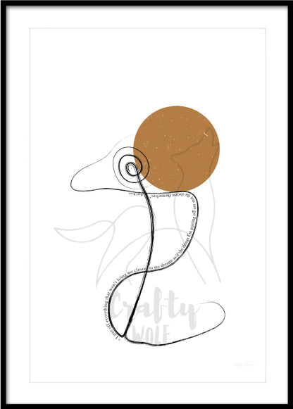 'Anxiety' - Self Love Art Print