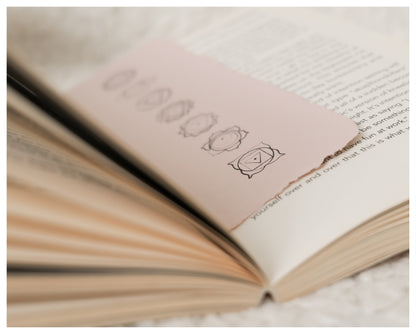 'Chakra' Bookmark - Handmade Cotton Rag Paper