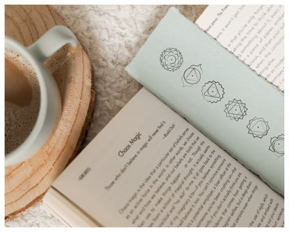 'Chakra' Bookmark - Handmade Cotton Rag Paper