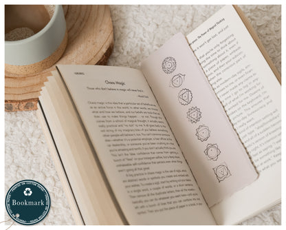 'Chakra' Bookmark - Handmade Cotton Rag Paper
