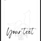 Personalised Yoga Gift- Line Art Physical Print