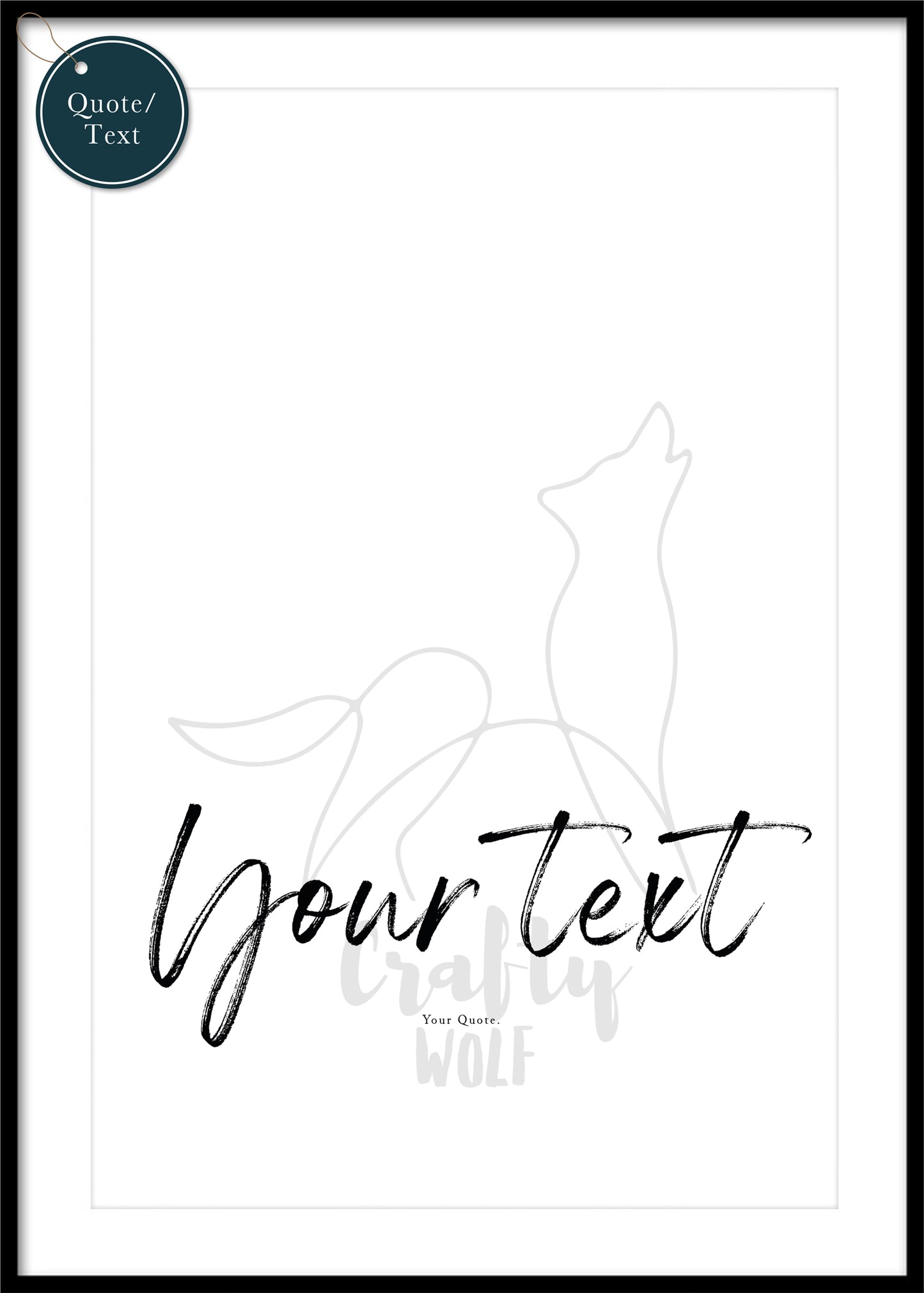 Personalised Yoga Gift- Line Art Physical Print