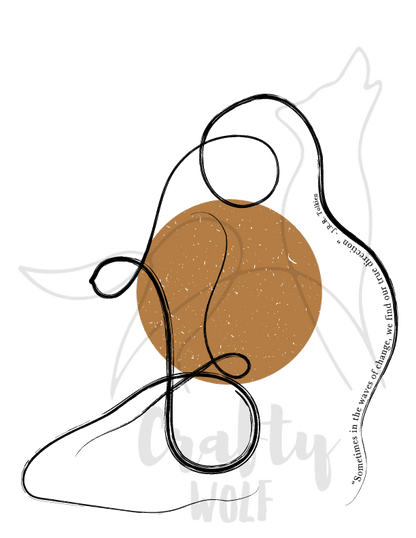 Feminine Energy - Self Love Line Art