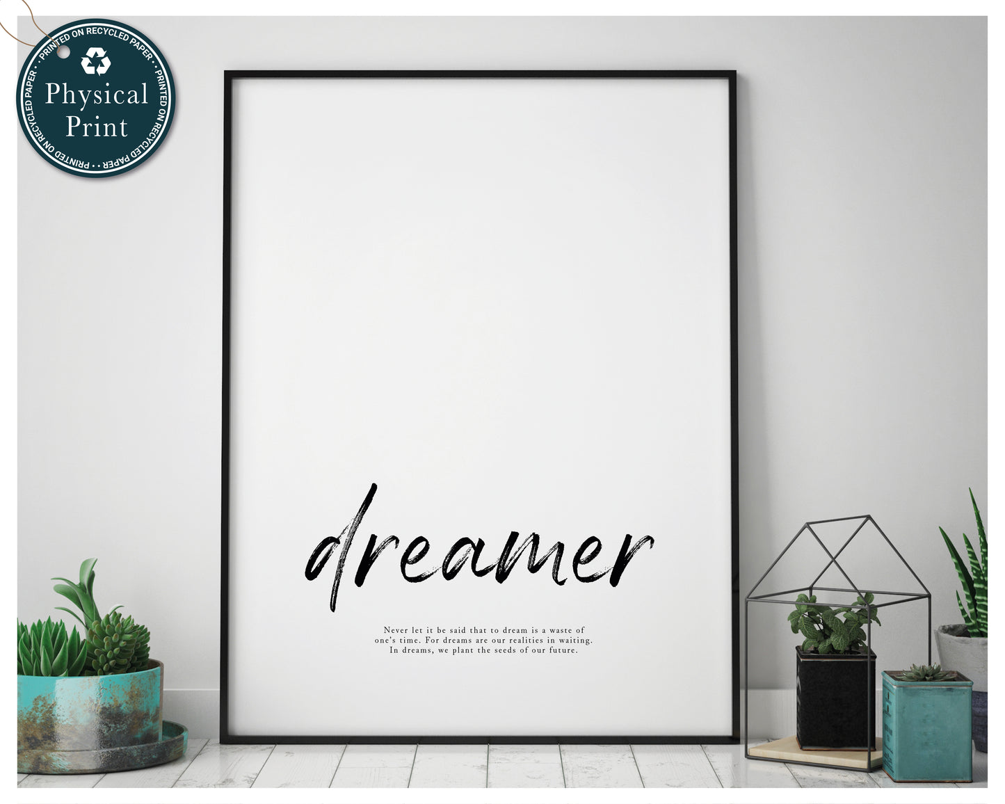 'Dreamer Poster' - Yoga Quote