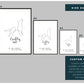 Set of 3 art prints - Yoga Cat Collection