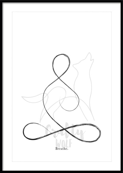 'Breathe | Calm | Patience' - Set of 3 Yoga Art Prints