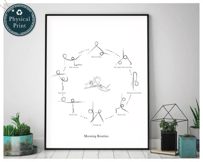 'Morning Routine' - Yoga Art Print