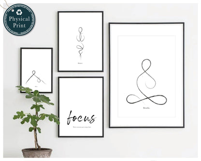 'Focus' Collection - Yoga Line Art