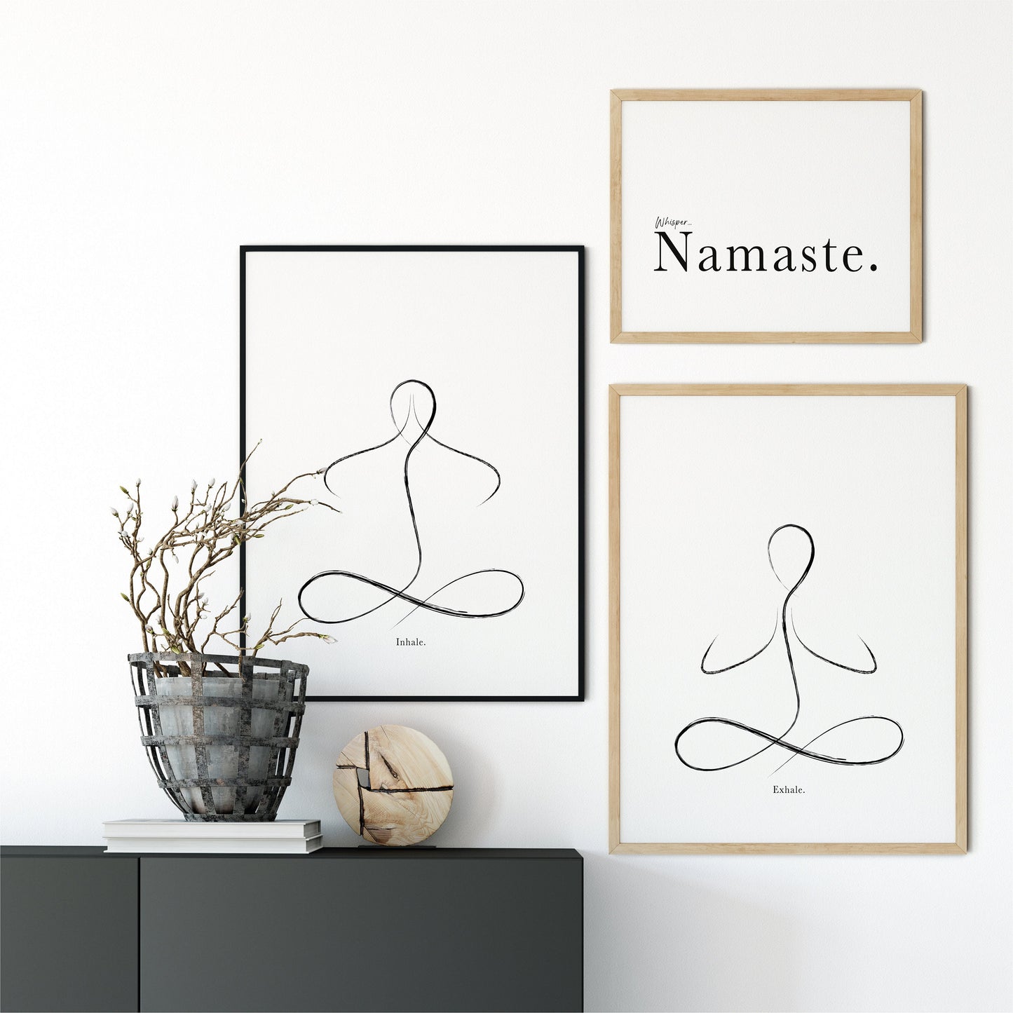 'Namaste' - Yoga Quote Art Print