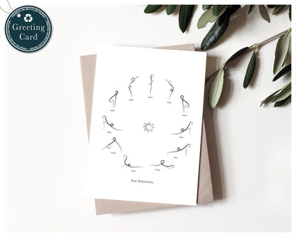 'Sun Salutation' - Yoga Greeting Card