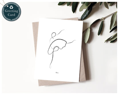 'Rise' - Ballet Greeting Card