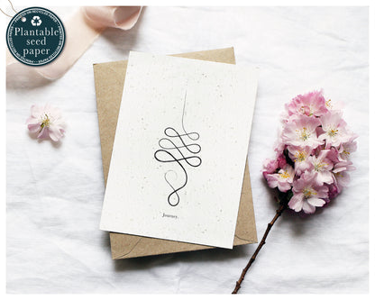 'Seven Chakras' - Yoga Plantable Seeds Card