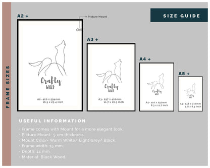 Black Wood Poster Frame