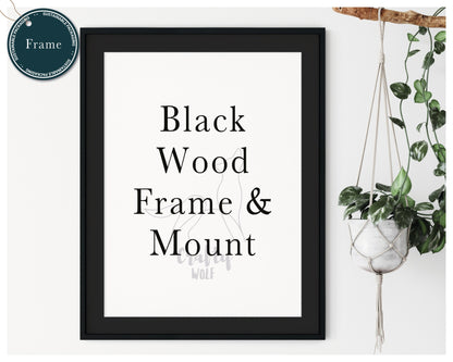 Black Wood Poster Frame