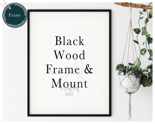 Black Wood Poster Frame